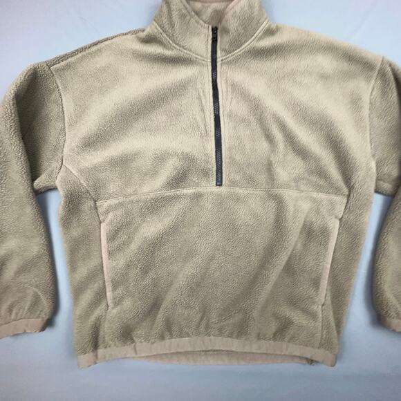 Abercrombie & Fitch | Soft Fleece Pullover | Oversized Fit | Taupe | Size S - Picture 3 of 7